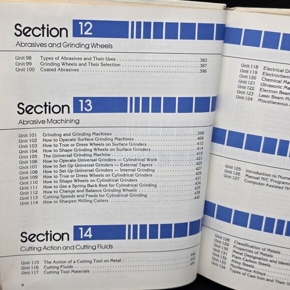 1979 MACHINE TOOL TECHNOLOGY McCarthy Repp McKnight Publish 4th Ed HC Metalwork - Picture 9 of 16